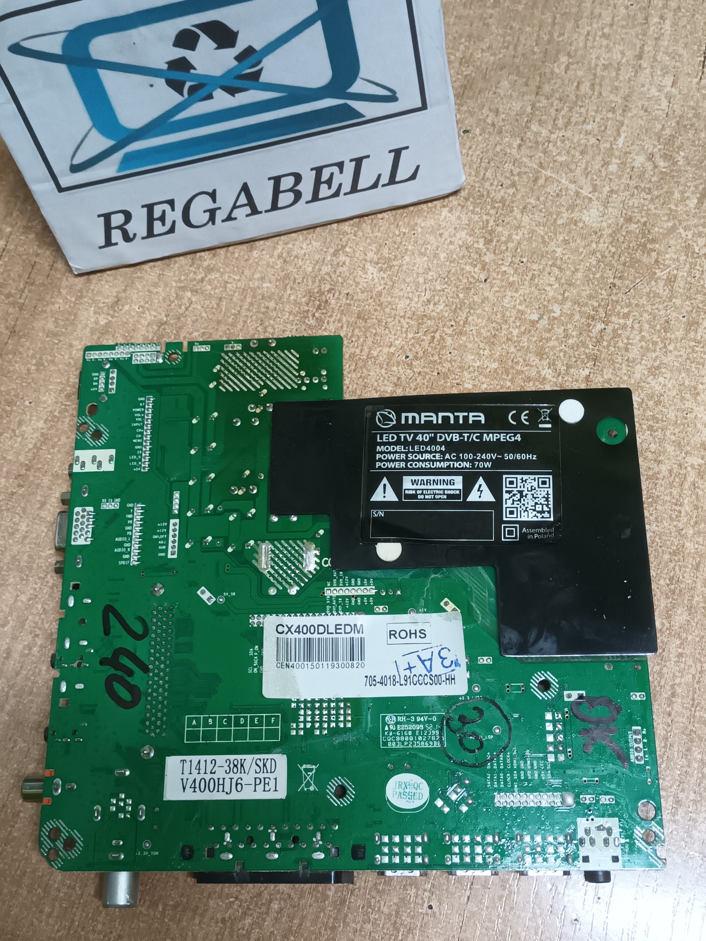 PLACA MAIN, CV9202H-A39, de tv MANTA LED 4004,