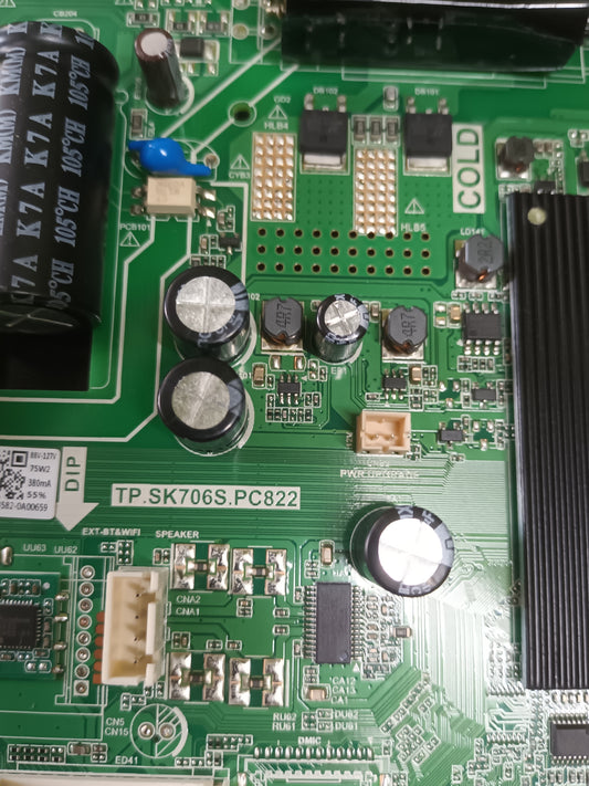 PLACA MAIN, TP.SK706S.PC822, de tv SILVER IPLE50/410884, NUEVA SIN USAR