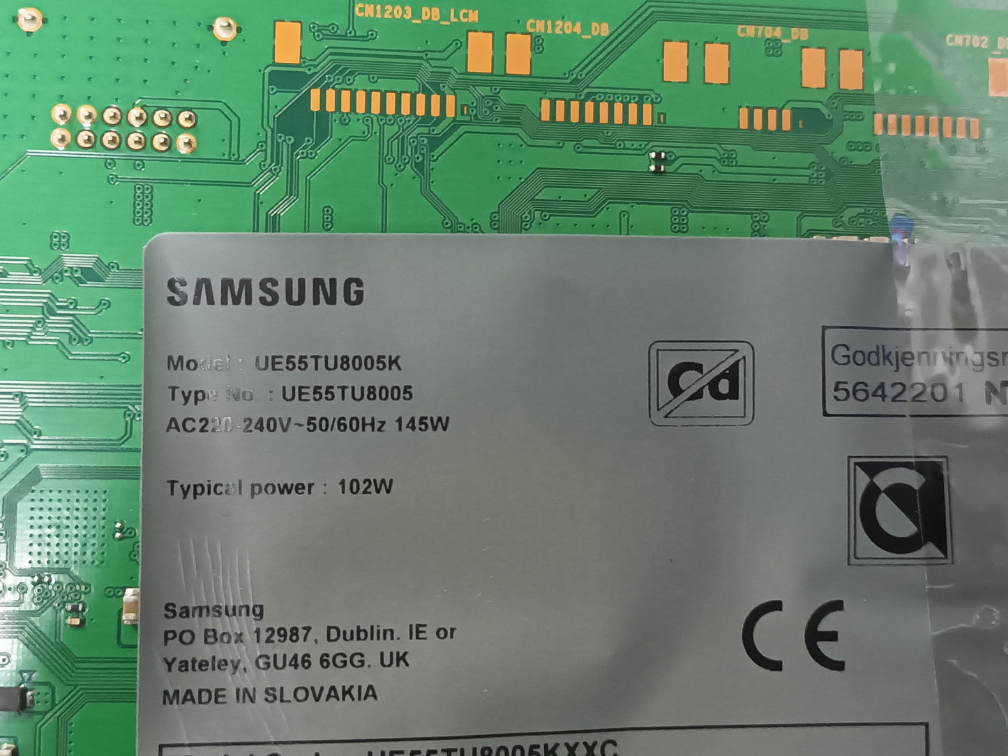 SAMSUNG UE55TU8005K, TIRAS DE LED (ref,23)