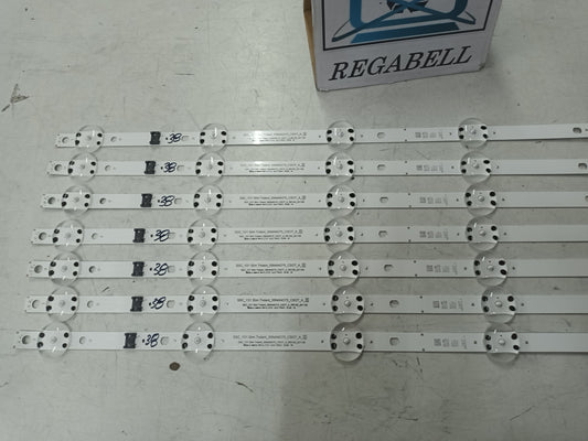 KIT 7 tiras de retroiluminación de LG55NAN0766QA