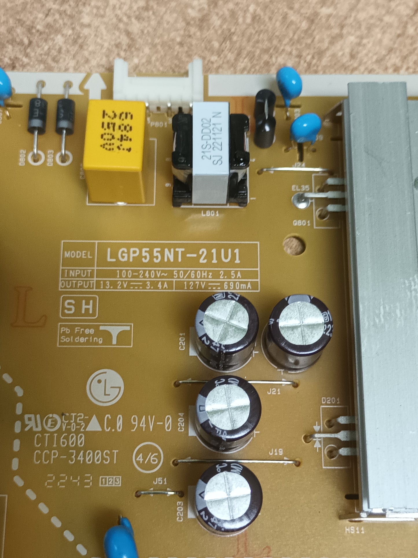 EAX69501704(1.0), de TV LG55NAN0766QA,