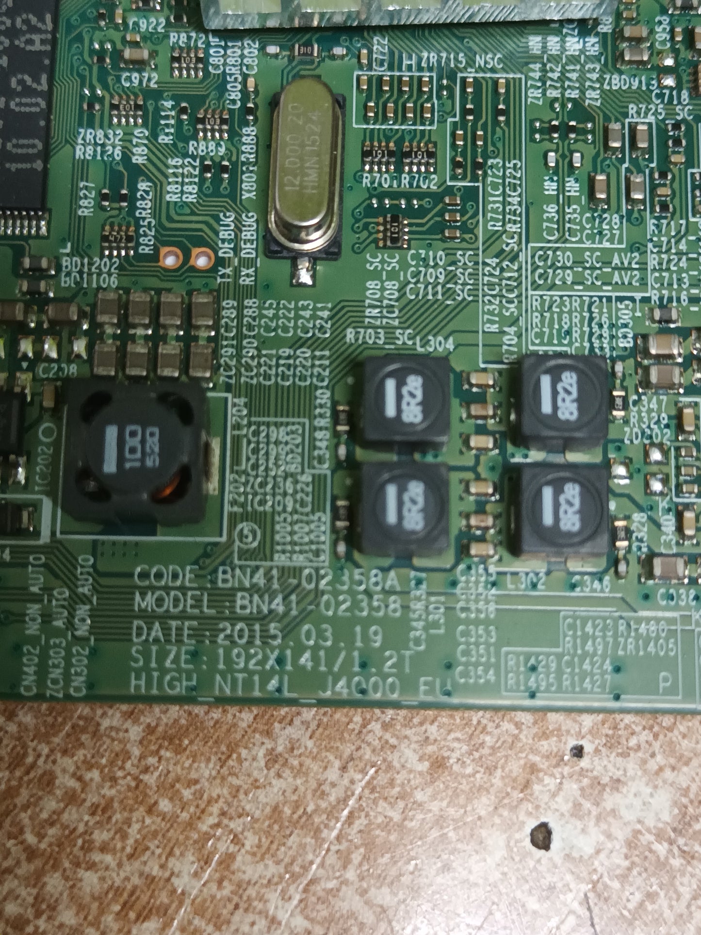 PLACA MAIN, BN41-02358A, BN94-08230B, de TV SAMSUNG UE32J5000AW,