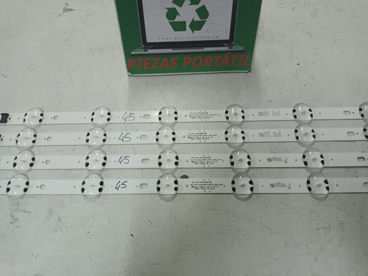 LG55UP751C0ZF, KIT 4 TIRAS LED (ref,45) NUEVAS