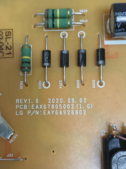 EAX67805002(1.0), de TV LG65UN711C0ZB,