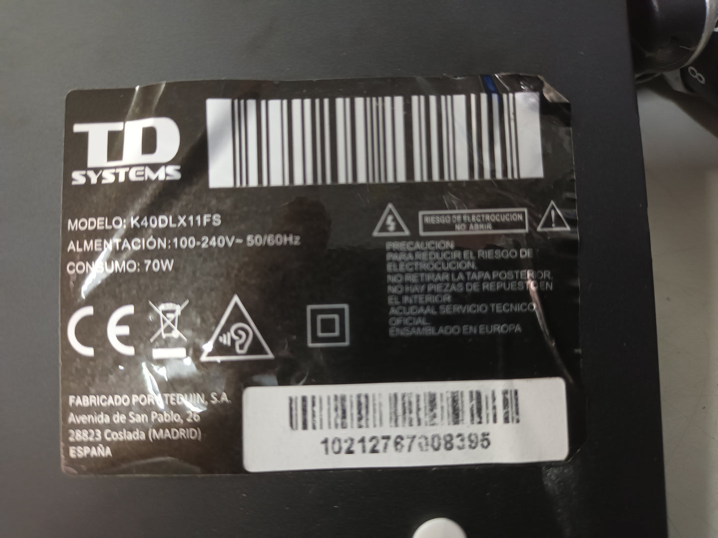 KIT 3 tiras de retroiluminación de TD SYSTEMS K40DLX11FS,