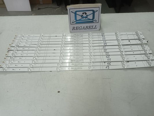 HISENSE 65A7GQ, KIT TIRAS LED NUEVAS (ref,55)