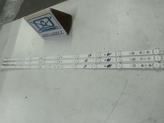KIT 3 tiras de retroiluminación de TOSHIBA 43UA3083DG