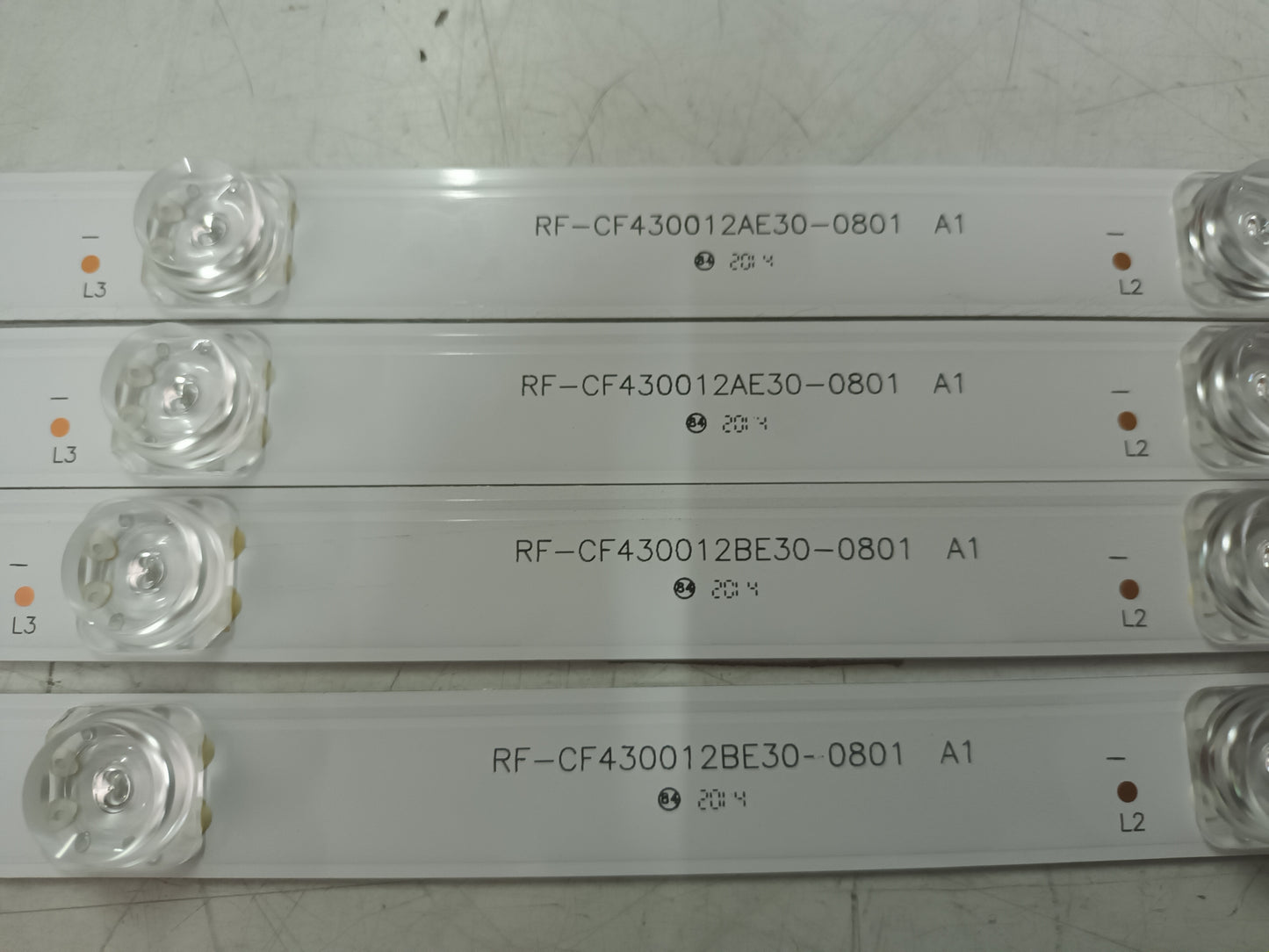 KIT 4 tiras de retroiluminación de TOSHIBA 43UL4B63DG