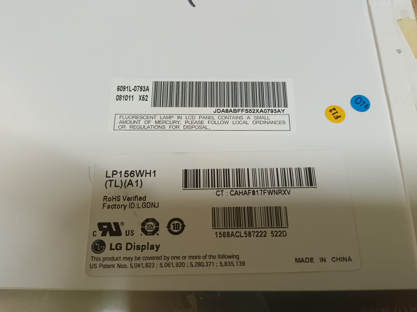 Pantalla LP156WH1(TL)(A1), brillo, 30 pines,