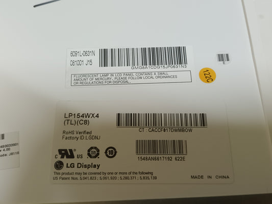 Pantalla LP154WX4(TL)(C8), brillo, 30 pines, 