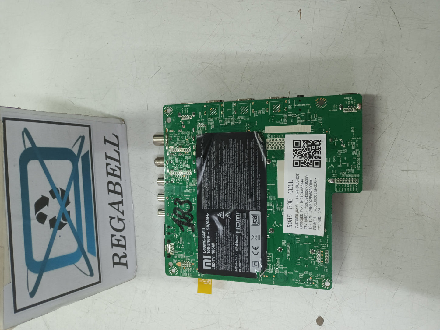 PLACA MAIN TD.MT9612.795, de TV XIAOMI MI L43M6-6AEU, NUEVA SIN USAR,