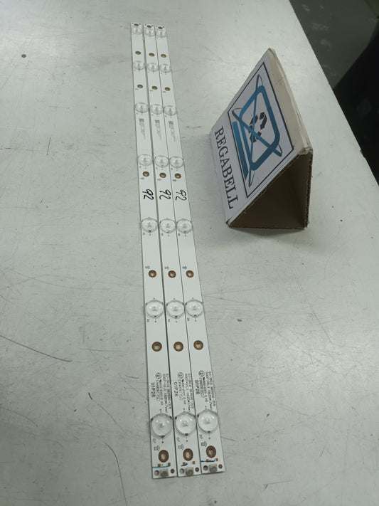 KIT 3 tiras de retroiluminación de tv LG32LJ500