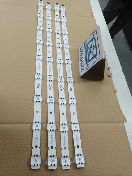 LG65UN751C0ZB, KIT 4 TIRAS LED (ref,115)