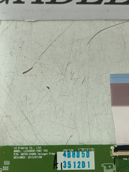 PLACA T-COM, 6870C-0488A, de TV LG32LB5610,