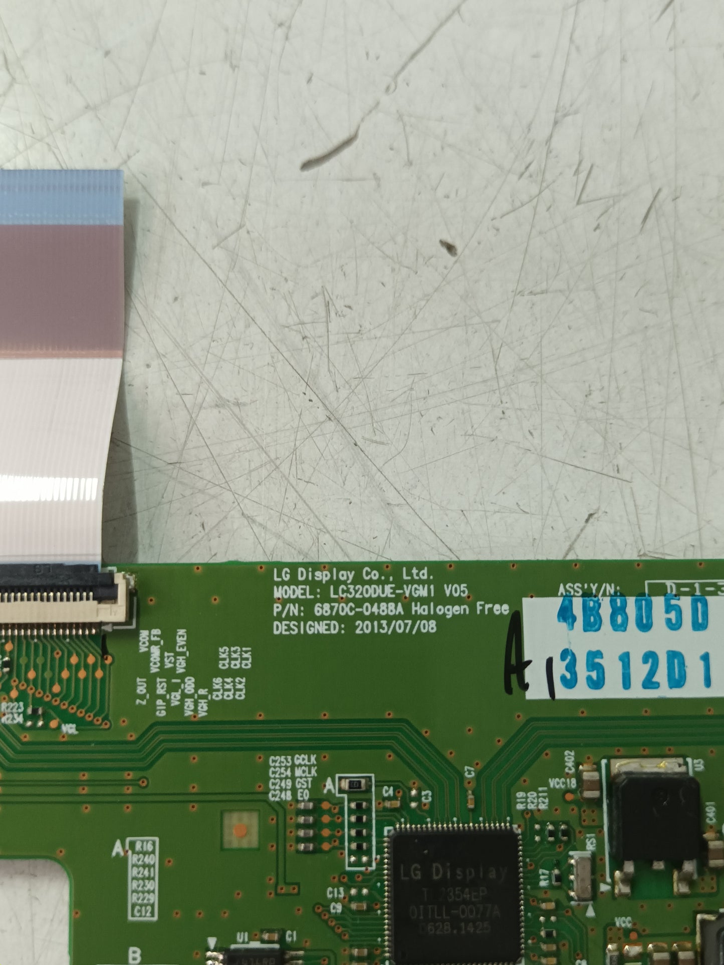 PLACA T-COM, 6870C-0488A, de TV LG32LB5610,