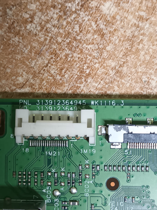 PLACA MAIN, PNL 313912364945 WK1116.3 BD 313912364955, de tv SHARP LC-40LE630E