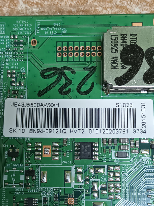 PLACA MAIN, BN41-02353B, BN94-09121Q, de TV SAMSUNG UE43J5500AW,