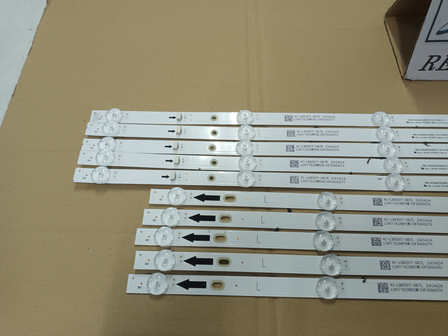 XIAOMI TV L65M7-7AEU, KIT TIRAS LED (ref,128)