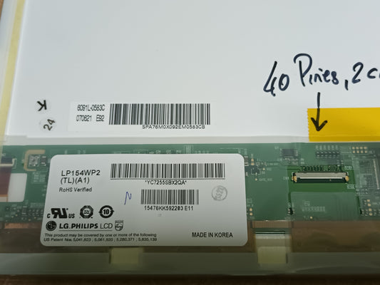 Pantalla LP156WP2(TL)(A1), MATE, 40 pines,