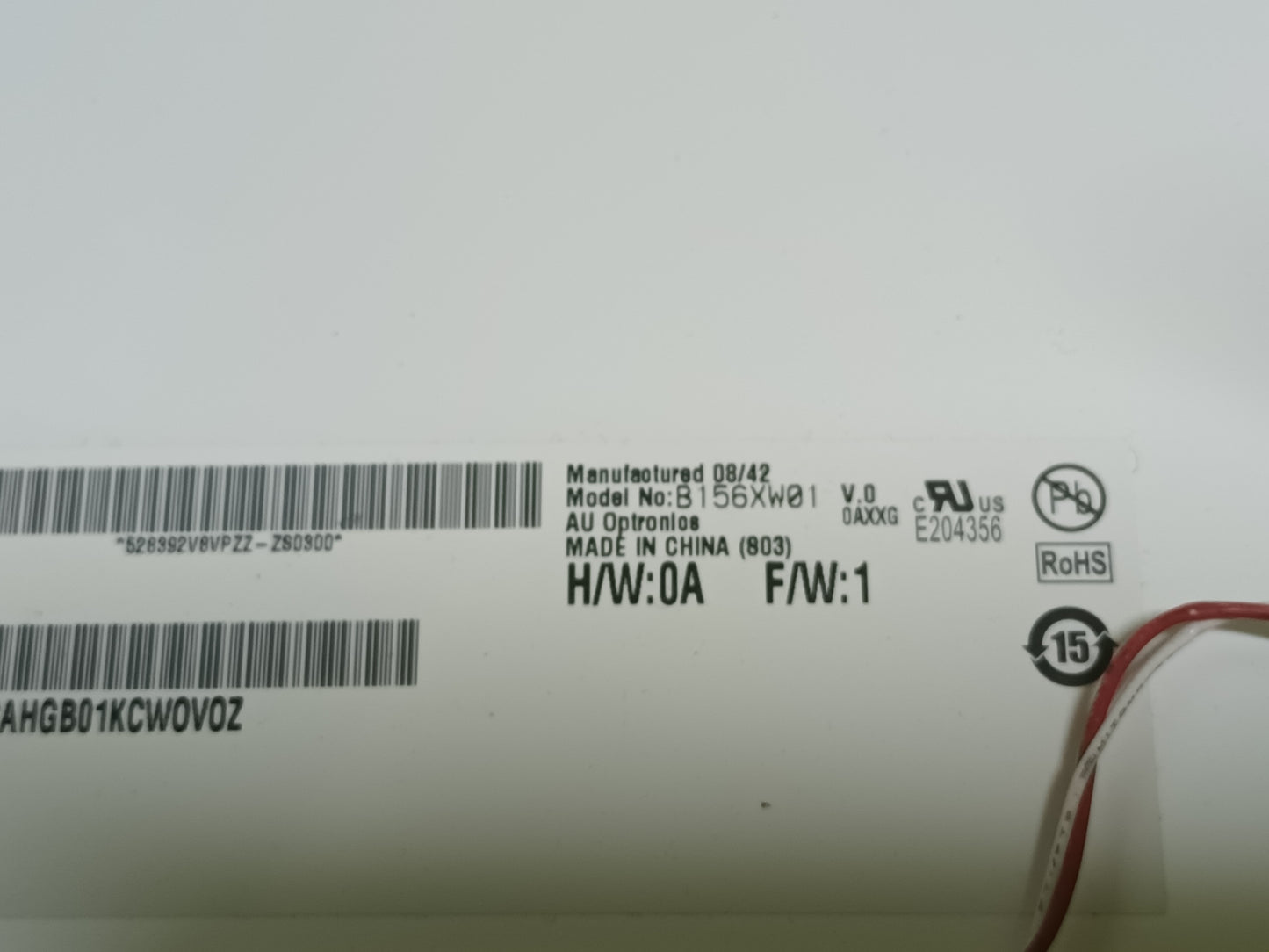 Pantalla B156XW01 V.0,