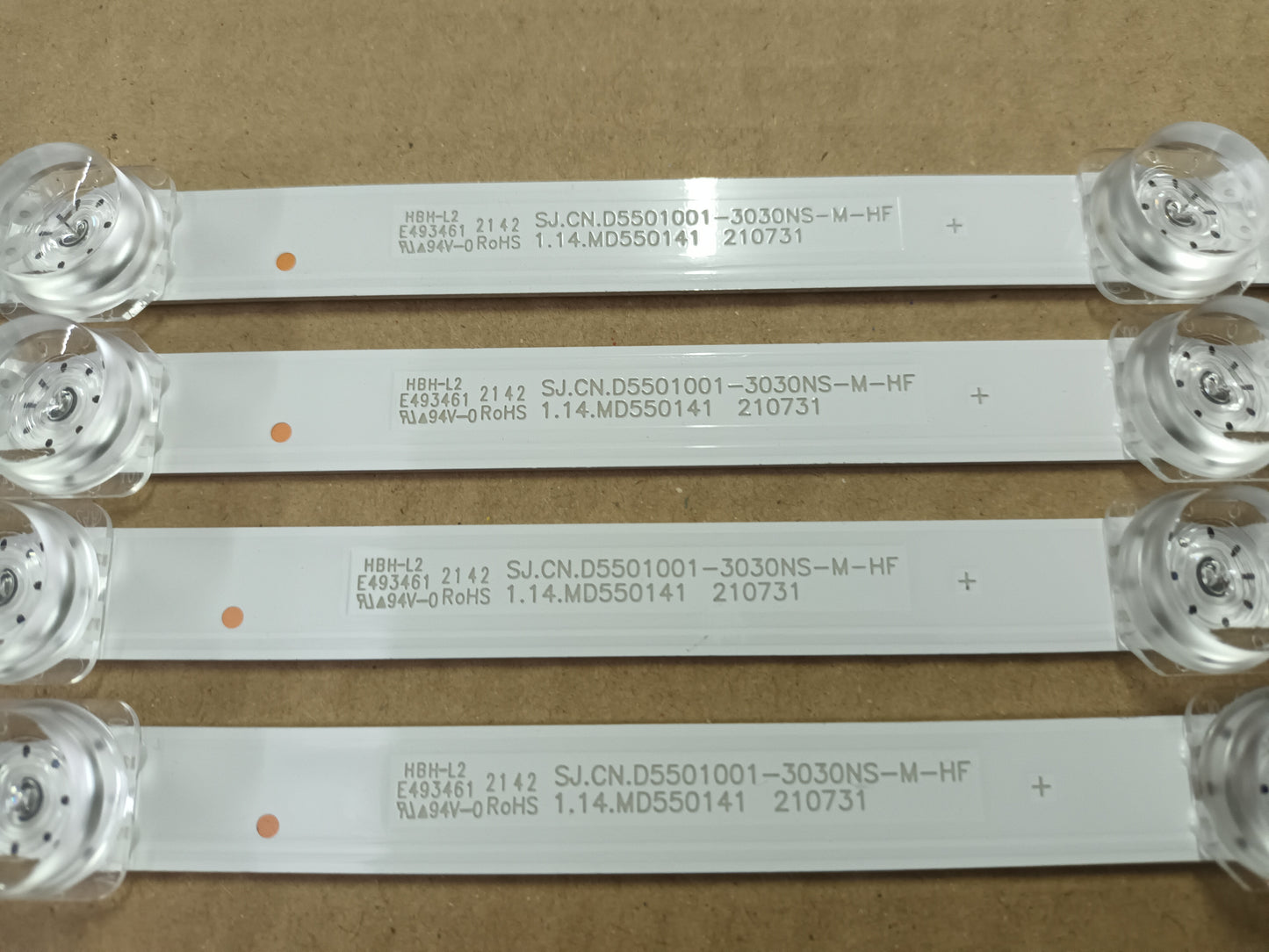 juego de 4 tiras de retroiluminación de SAMSUNG UE55AU7172U