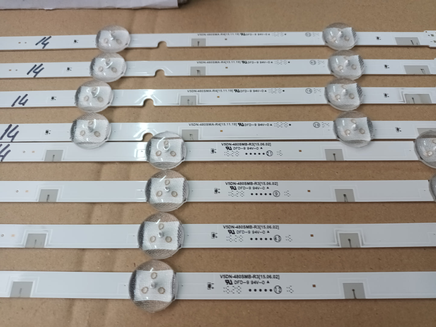 SAMSUNG UE48J5200AW, KIT TIRAS LED (ref,14)