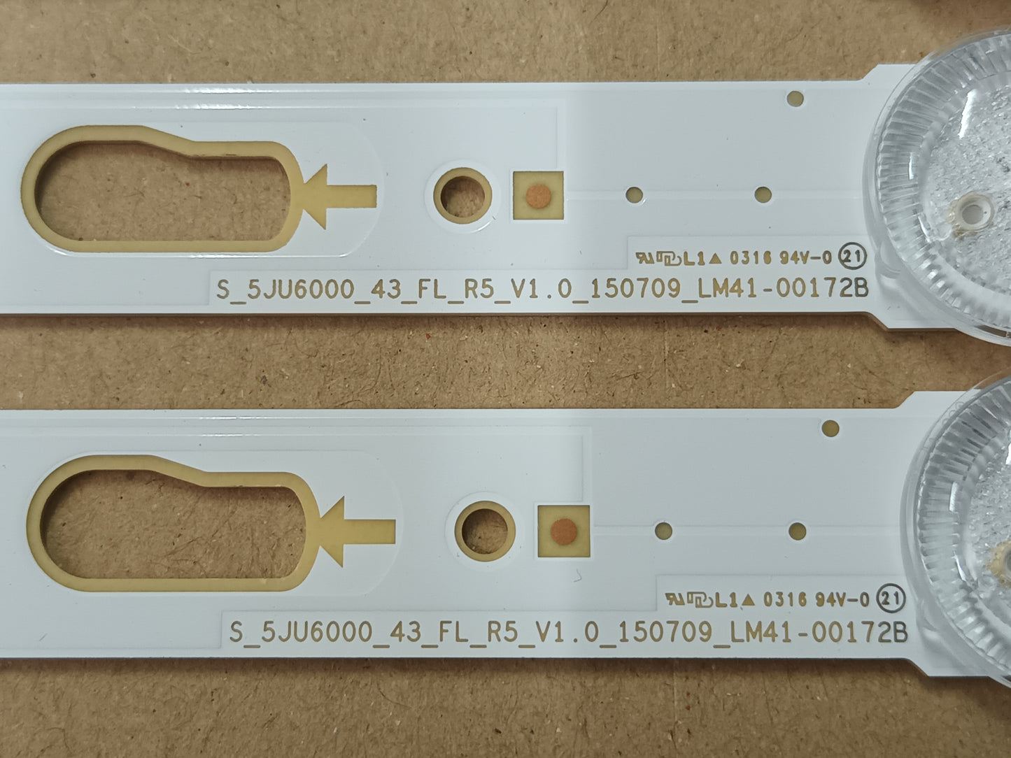 SAMSUNG UE43JU6060K, KIT TIRAS LED (ref,124)