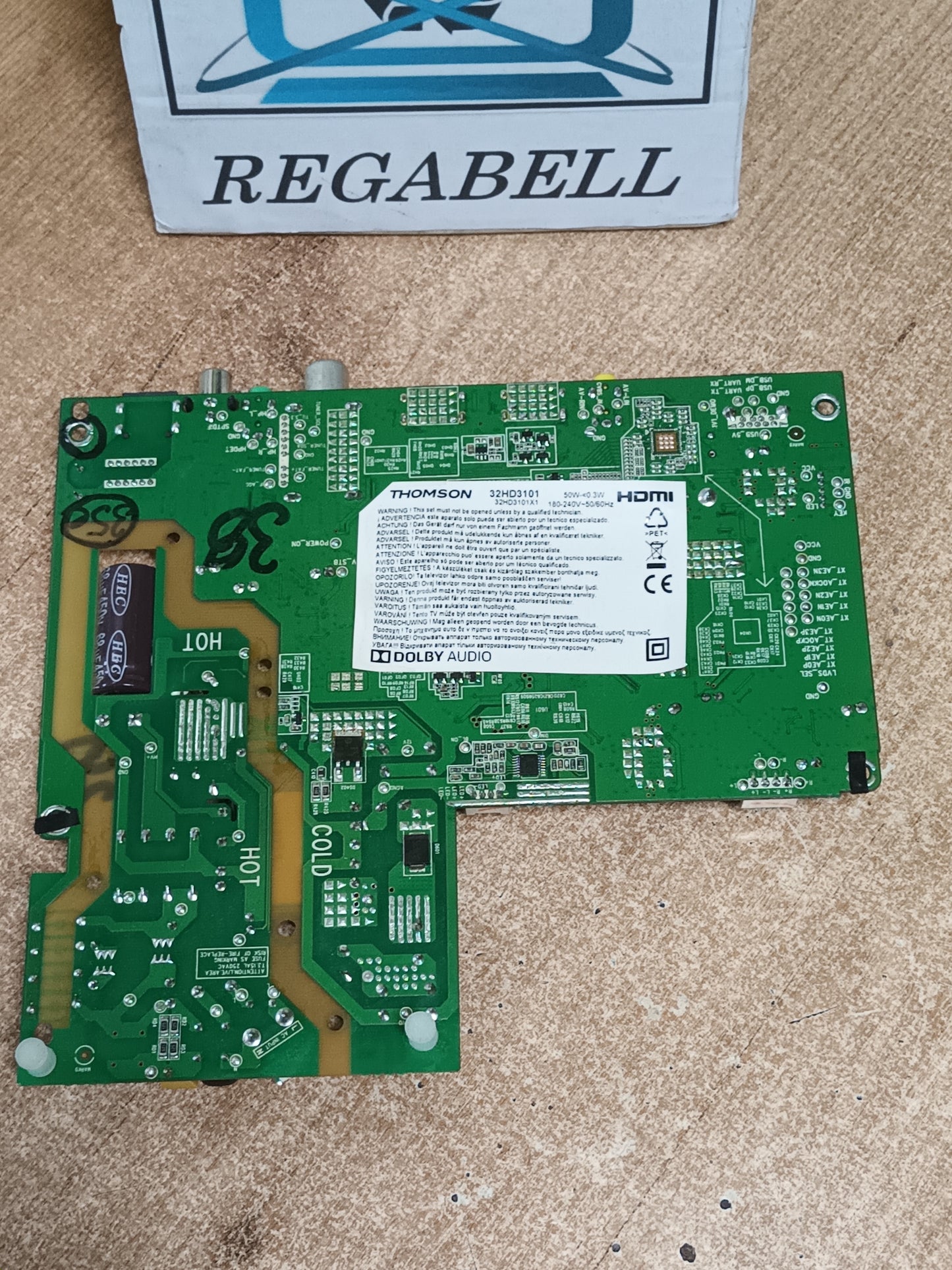 Placa main, 3MT531B0, de tv THOMSON 32HD3101,