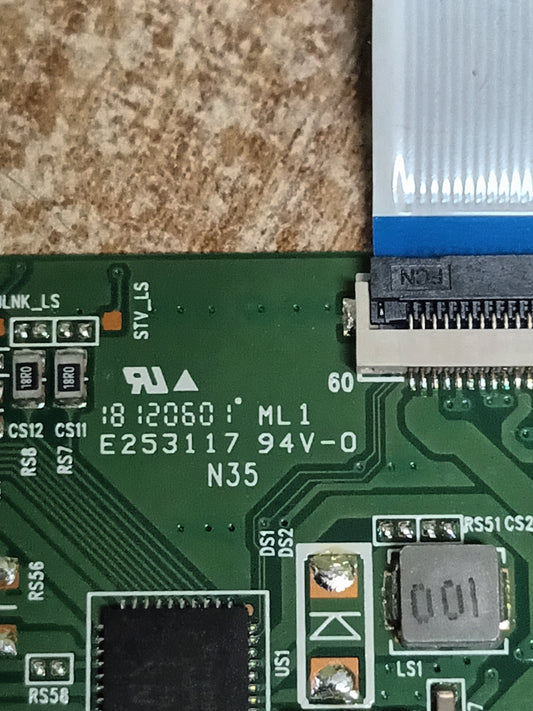 PLACA T-COM, E253117, desmontada de tv PANASONIC TX-50GX810E