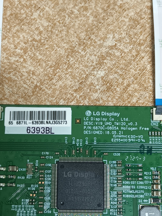 PLACA T-COM, 6870C-0805A (6393BL), de tv TOSHIBA 65AU2063DG,