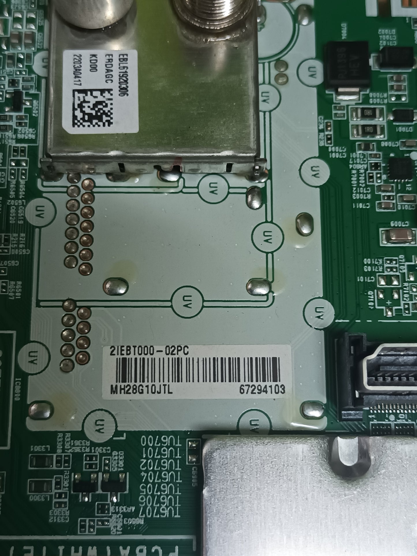 Placa main, EAX69830902(1.1), EBT67294103, de tv LG50UQ75006LF