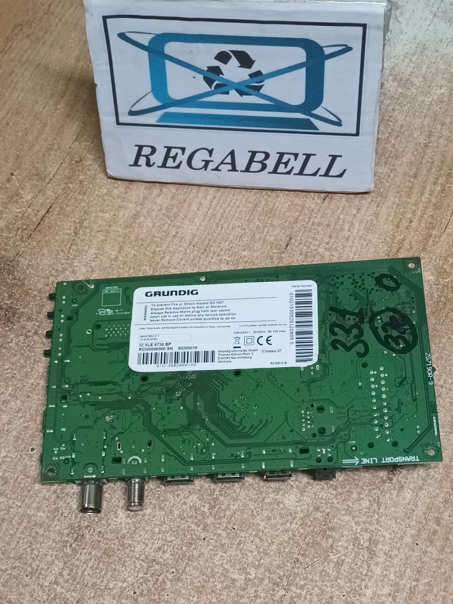 Placa main, 17MB140, 23443005, de tv GRUNDIG 32VLE6730BP