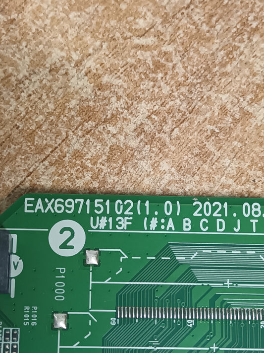 PLACA MAIN, EAX69715102(1.0), EBT66803103, de tv LG65UP751C0ZF, NUEVA SIN USAR