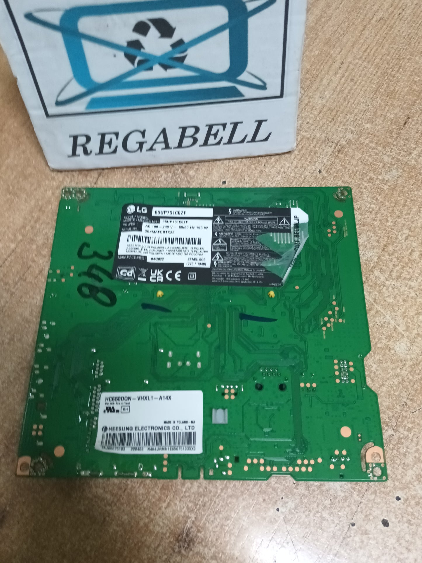 PLACA MAIN, EAX69715102(1.0), EBT66803103, de tv LG65UP751C0ZF, NUEVA SIN USAR