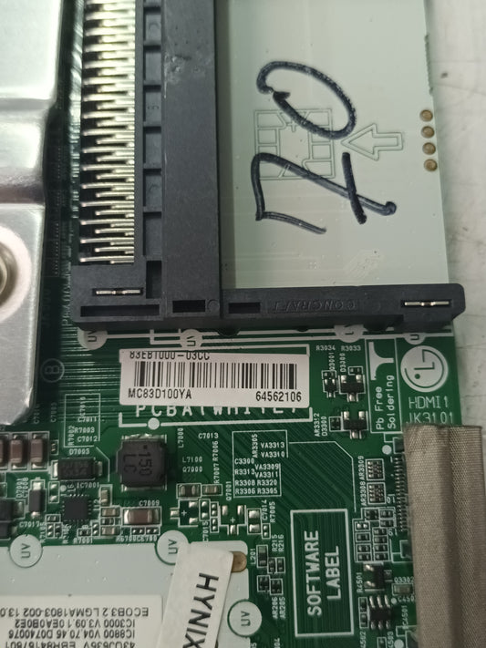 PLACA MAIN EAX67133404(1.0), de TV LG43UJ635V,