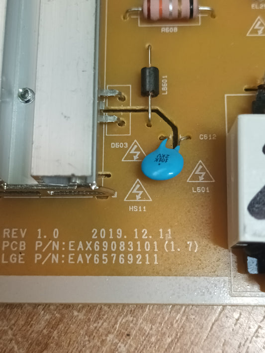 EAX69083101(1.7), NUEVA SIN USAR, DE TV LG65UP751C0ZF