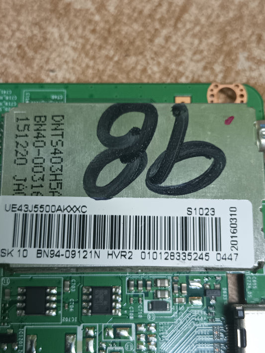 PLACA MAIN, BN41-02353B, BN94-09121N, de TV SAMSUNG UE43J5502