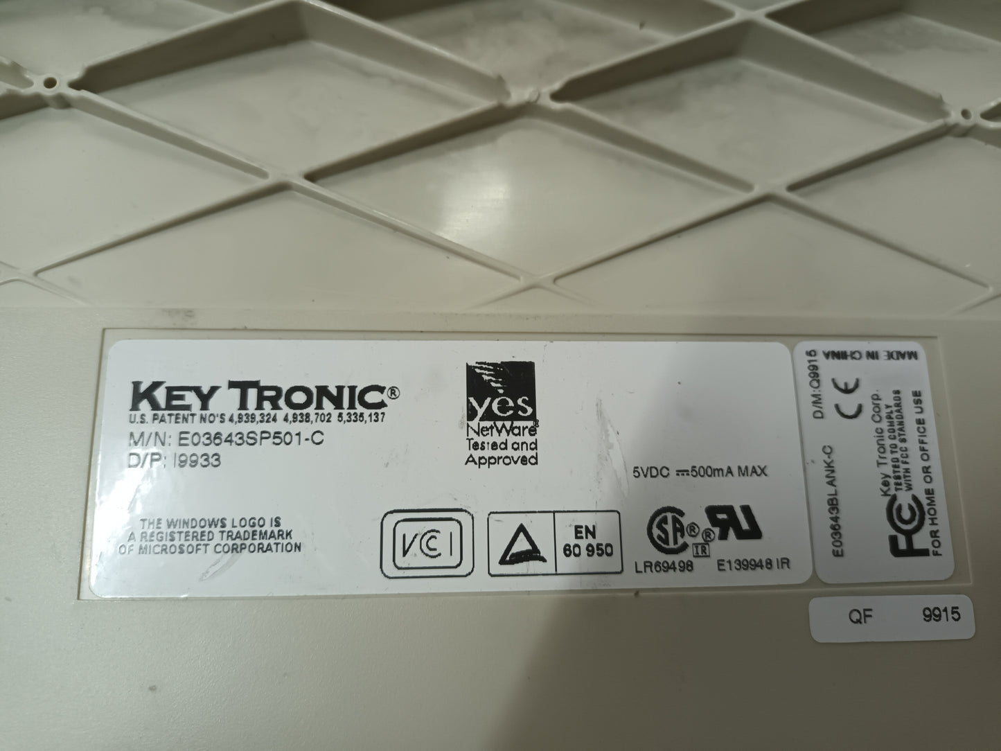 TECLADO KEY TRONIC