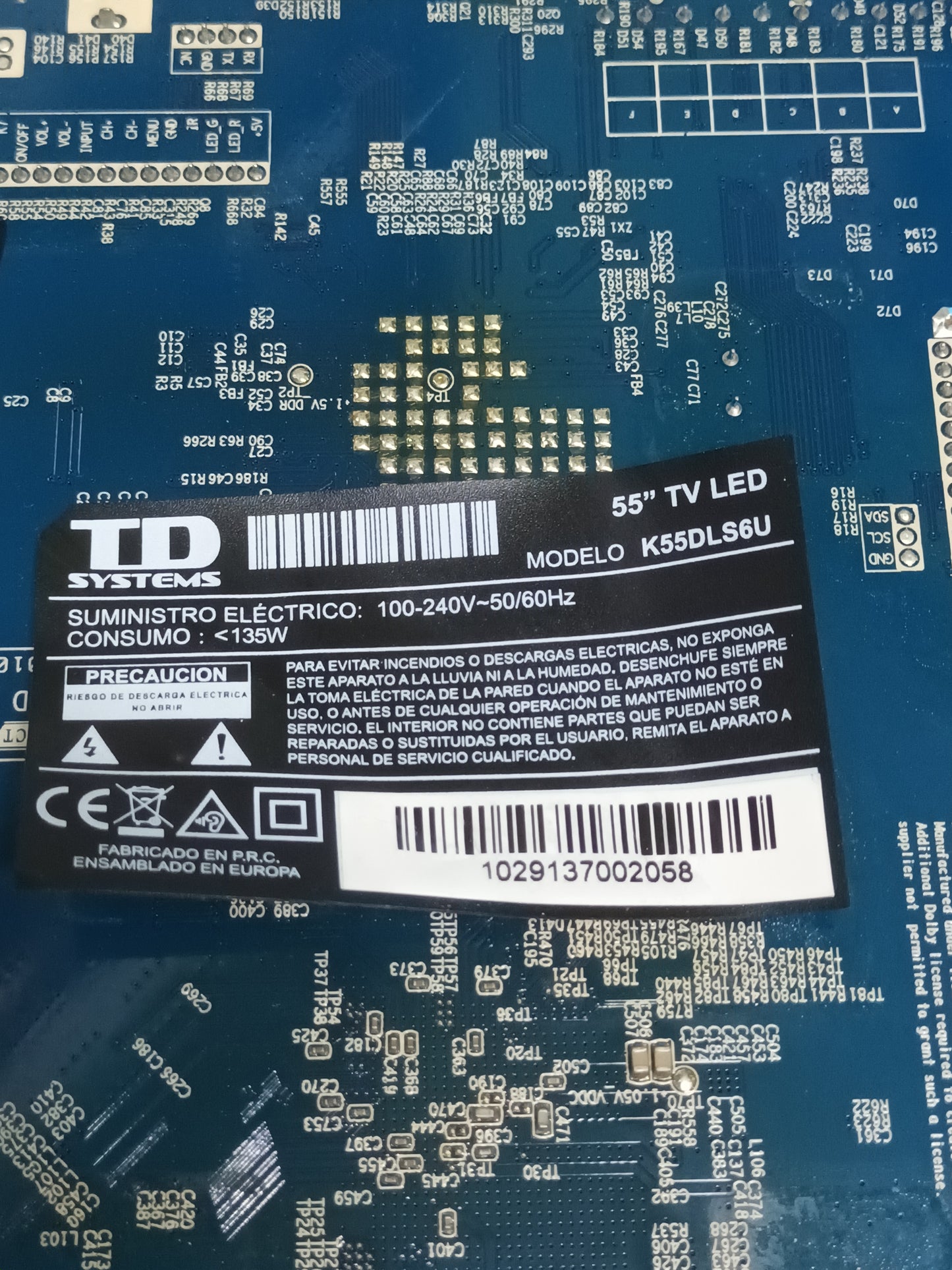 CV3465H-K, de TD SYSTEMS K55DKS6U