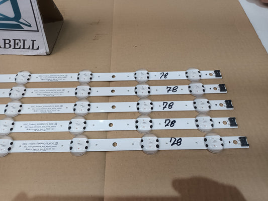 KIT 5 tiras de retroiluminación de LG65NANO796NE