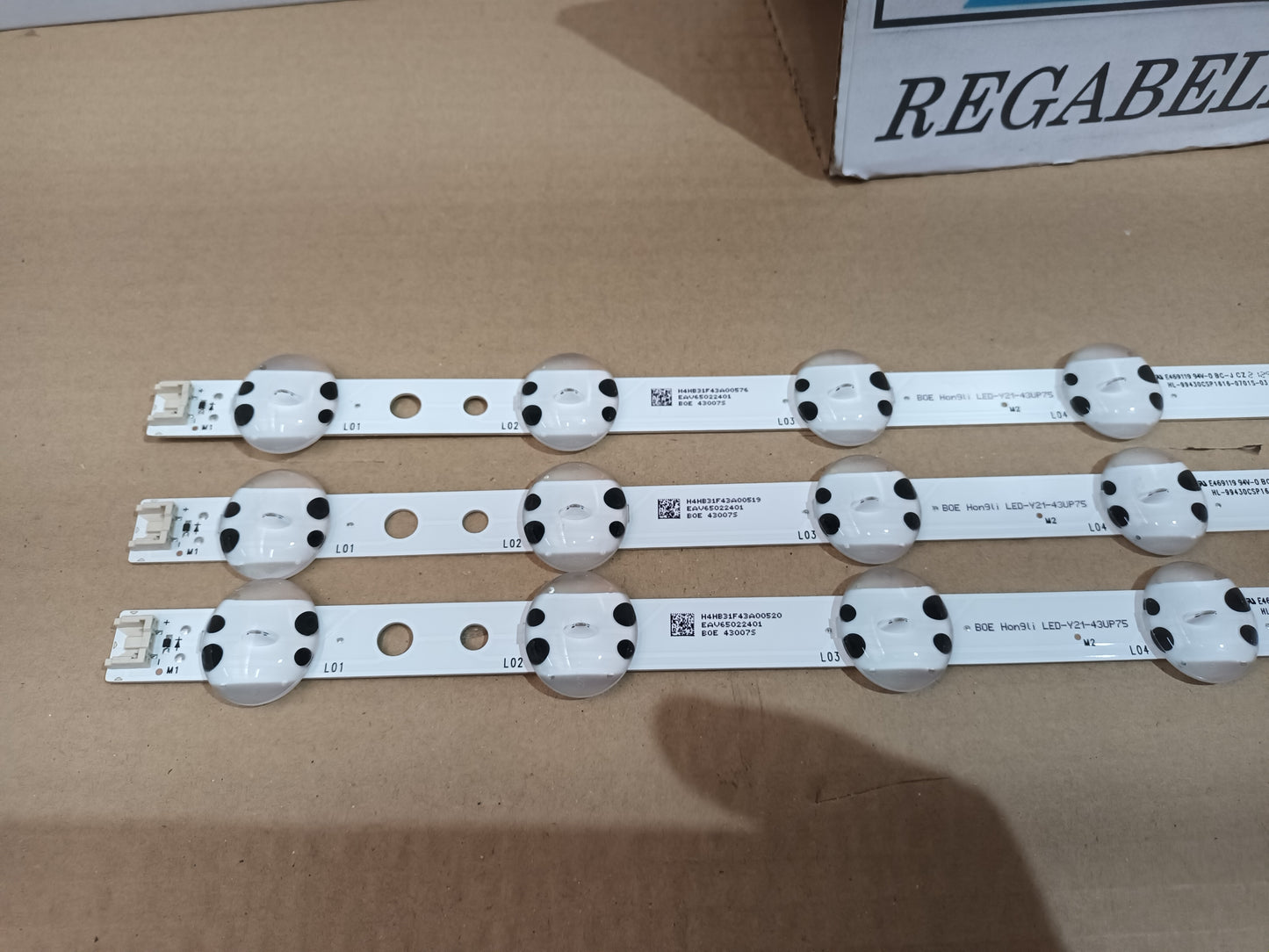 LG43UP75003LF, KIT TIRAS LED (ref,107)