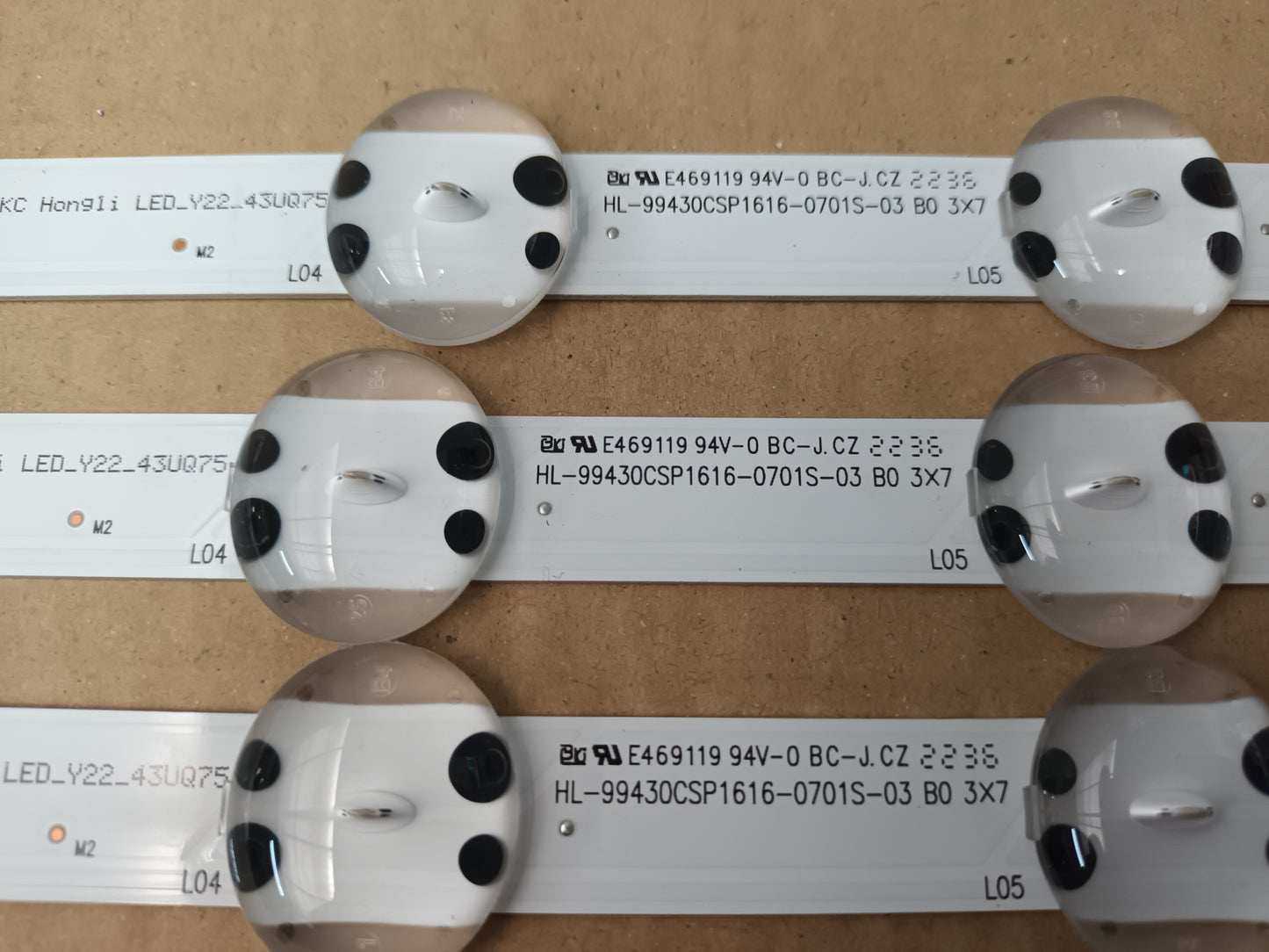 LG43UQ75061F, KIT TIRAS LED (ref,112)