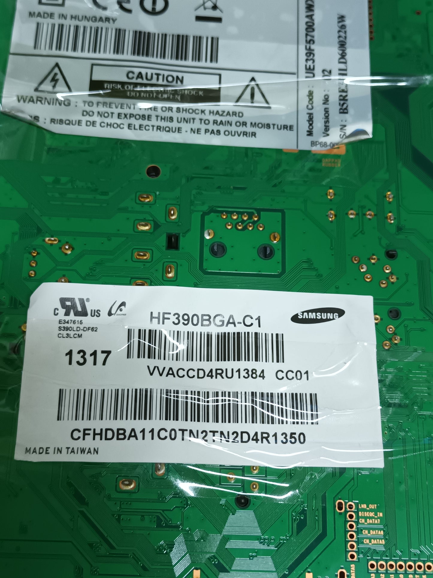 PLACA MAIN, BN94-05563X, de TV SAMSUNG UE39F5700