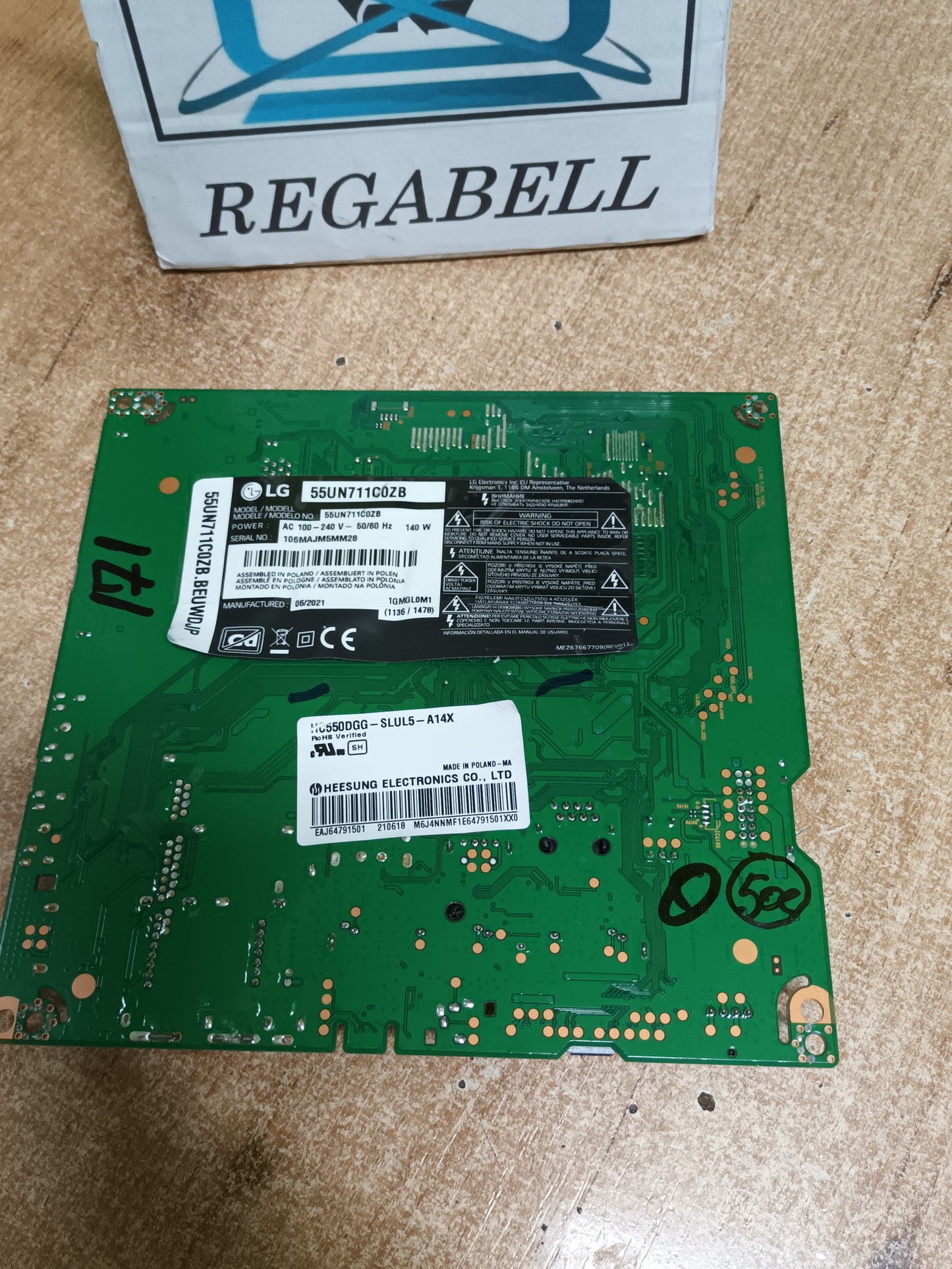PLACA MAIN, EAX69083603(1.0), de TV LG55UN711C0ZB,