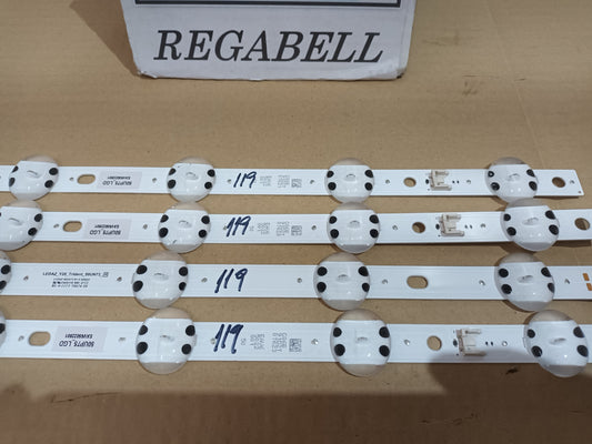 KIT 4 tiras de retroiluminación de LG50UQ75006LF