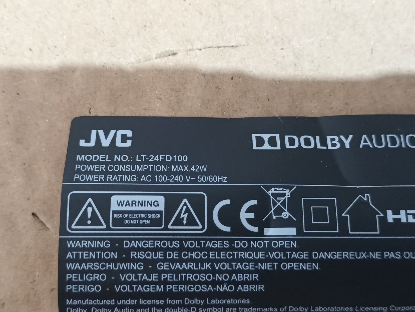 KIT 4 tiras de retroiluminación de JVC LT24FD100