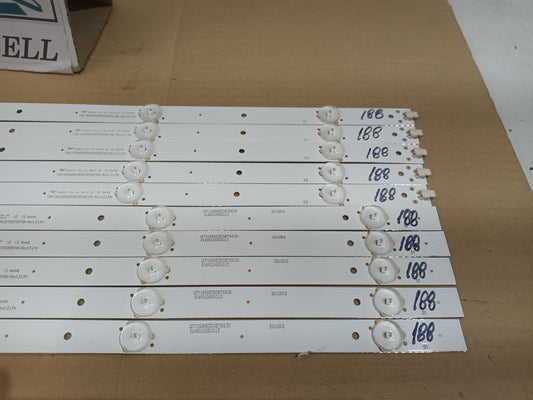 KIT 10 tiras de retroiluminación de GRUNKEL LED 504KSMT