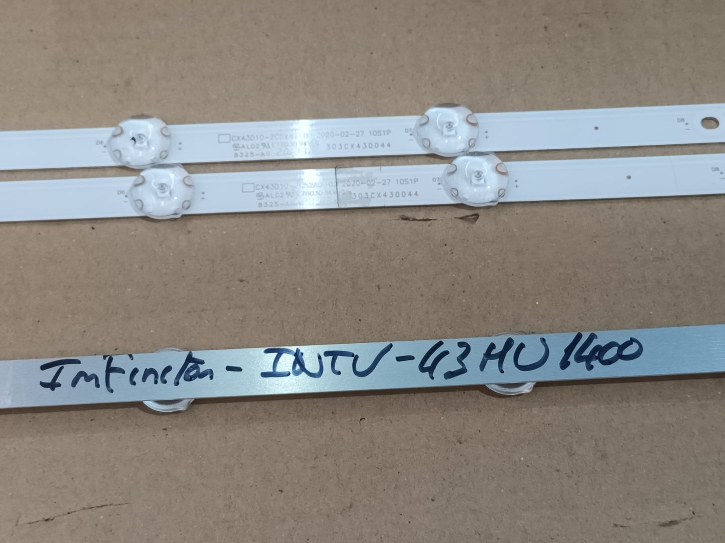 KIT 3 tiras de retroiluminación de INFINITON INTV-43MU1400