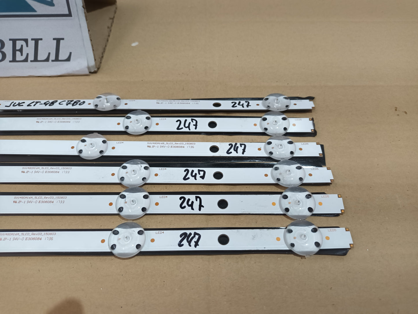 JVC LT-48C780, KIT TIRAS LED (ref,247)