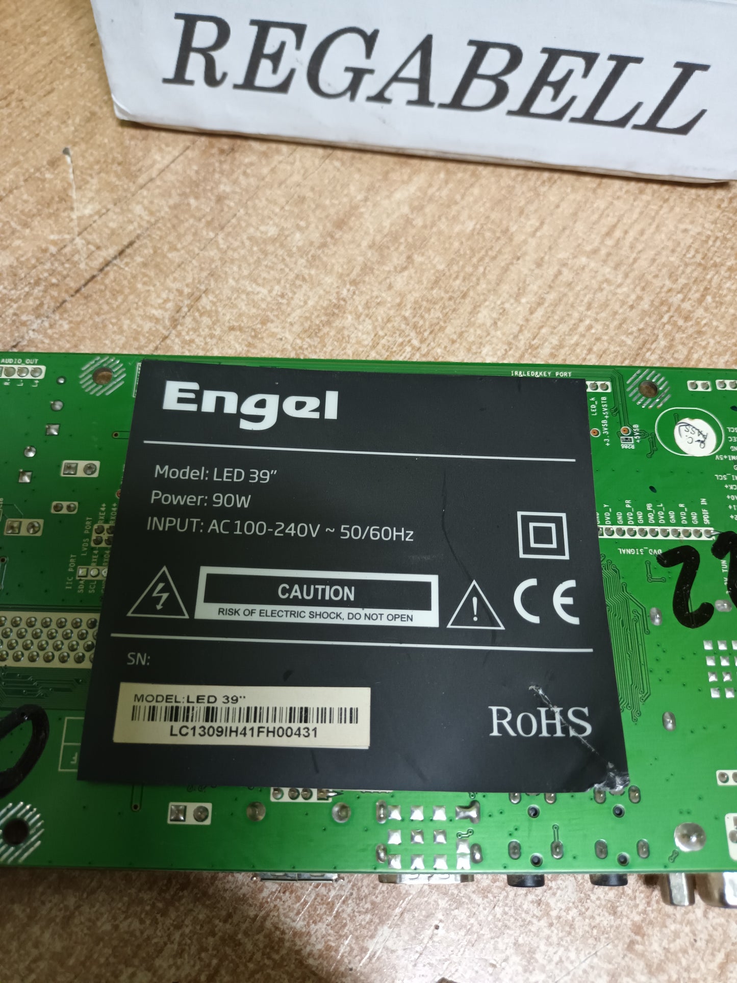 PLACA MAIN, CV309H-X, de tv, ENGEL LED 39"
